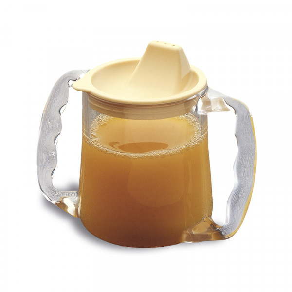 Vaso de plástico con dos asas