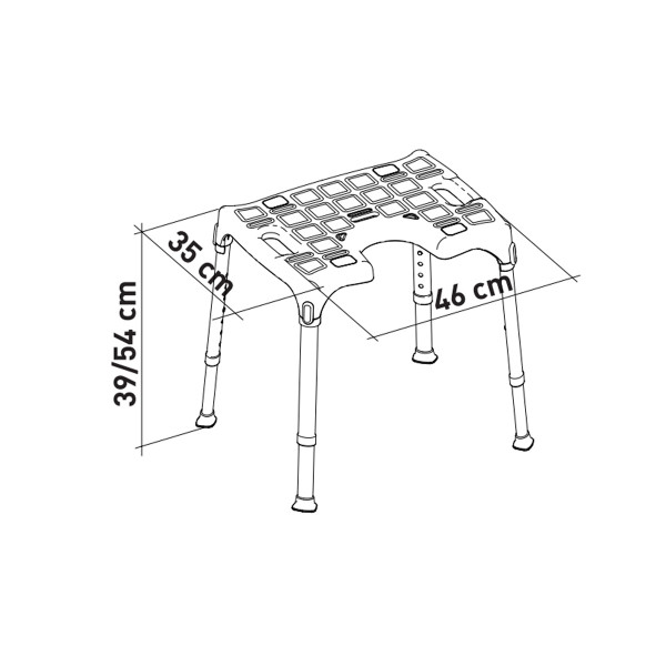 Banqueta GENOVA asiento en U