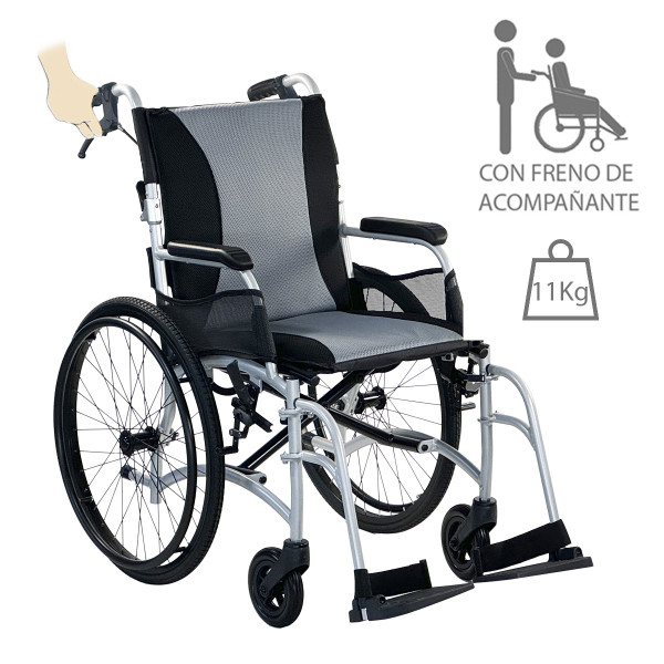 Silla de ruedas de aluminio ERGO TRANSIT