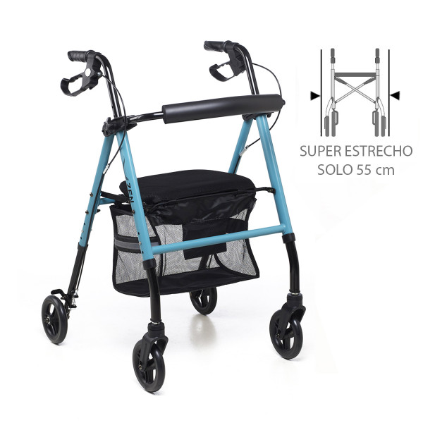 Rollator con frenos por manetas ZEN SLIM