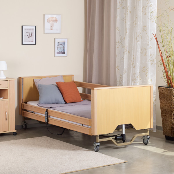 Cama electrónica ANTARES con lamas de madera