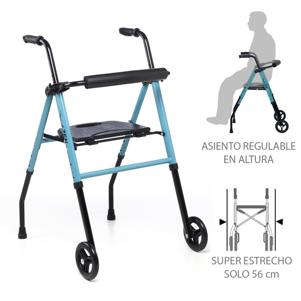 Andador de aluminio ZEN ROLLER