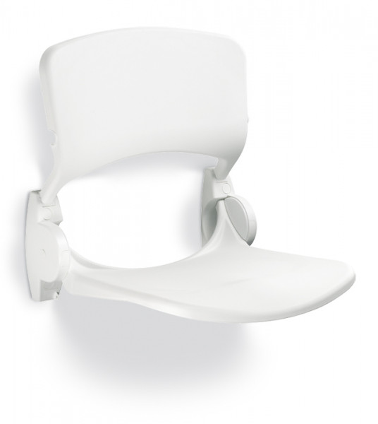 Asiento de ducha abatible con respaldo Linido