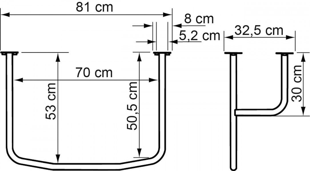 Asidera contorno de lavamanos