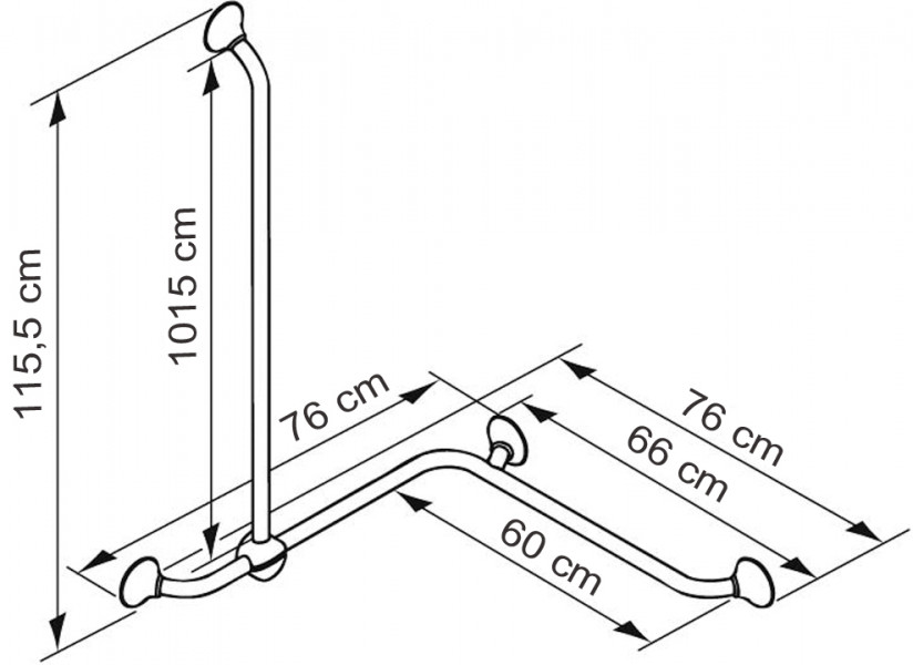 Asidera 'Ergogrip' a 2 paredes