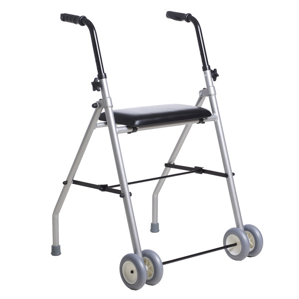 Andador de aluminio con asiento