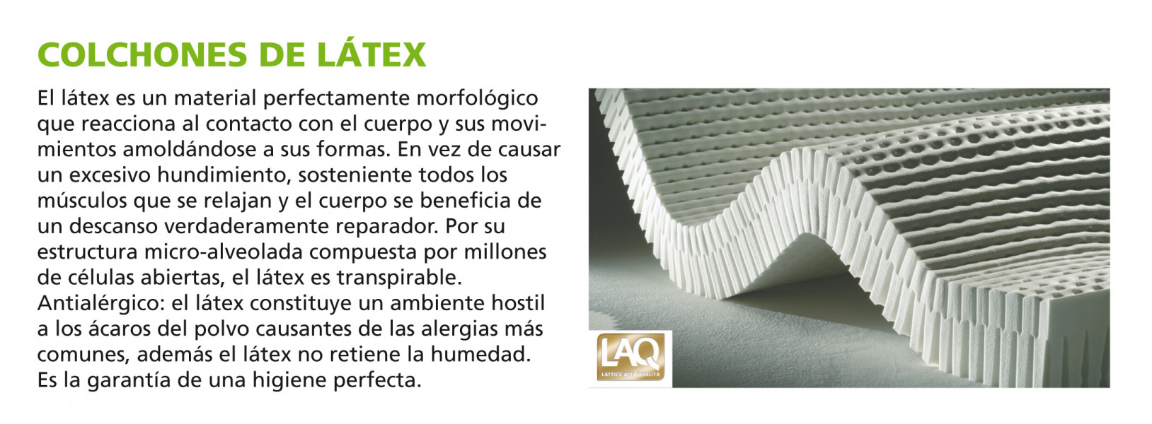 Colchones de látex 20 cm. 'Royal'