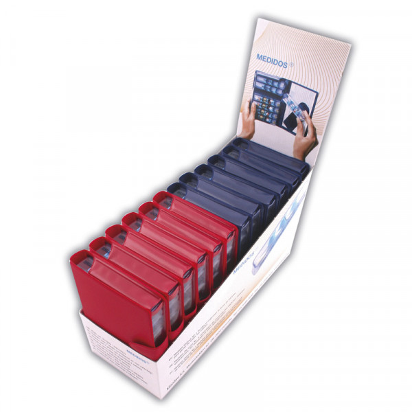 Expositor de 12 pastilleros semanales 'Medidos'