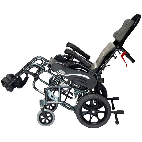 Silla de ruedas basculante plegable de aluminio VIP