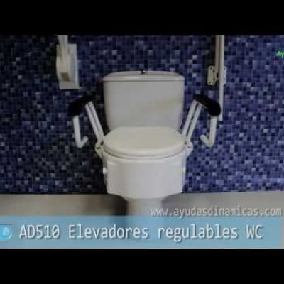 Elevadores de WC regulables en altura e inclinación