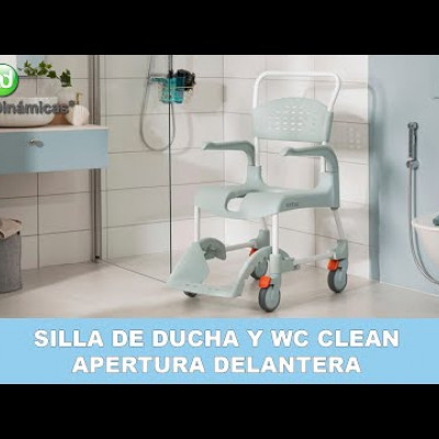 Silla de ducha y wc CLEAN, con abertura delantera