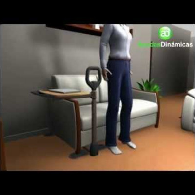 Incorporador con mesita regulable en altura y giratorio  'Couch Tray'