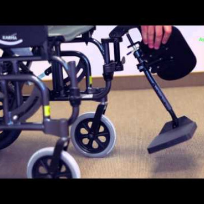 Silla de ruedas basculante plegable de aluminio VIP