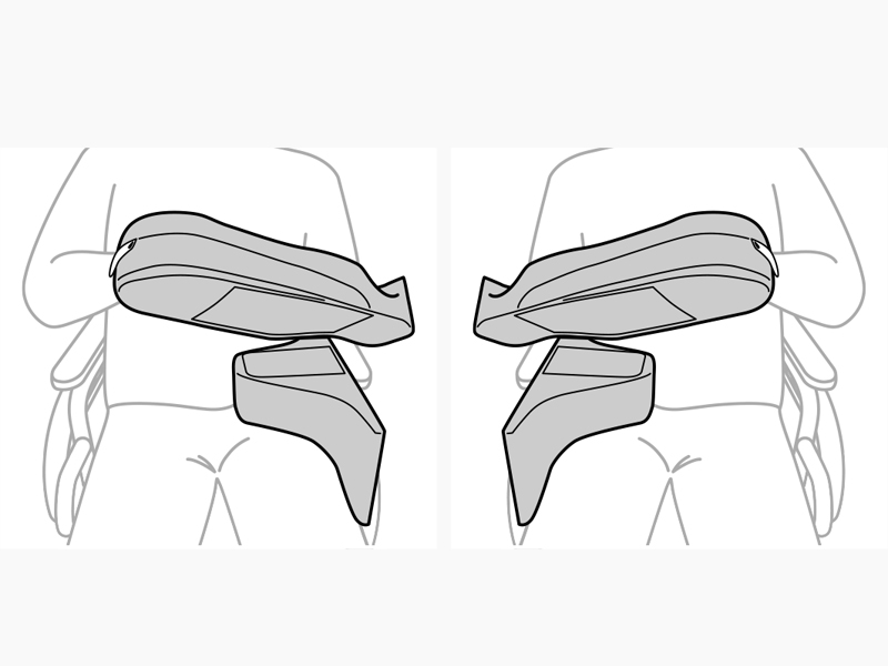 Posicionador de brazo para silla