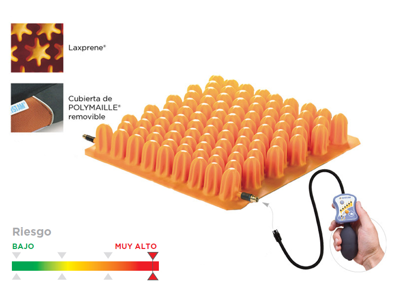 Cojín antiescaras de aire con 2 válvulas POLYAIR
