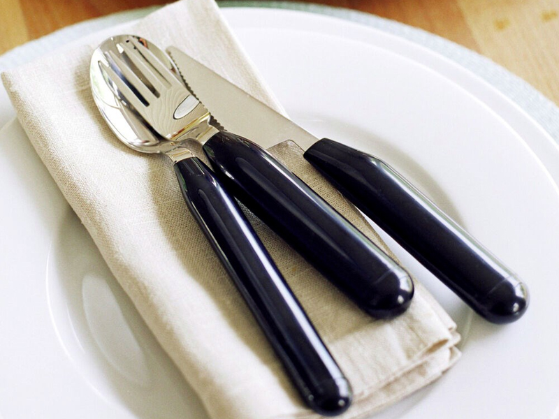 Cubiertos mango grueso