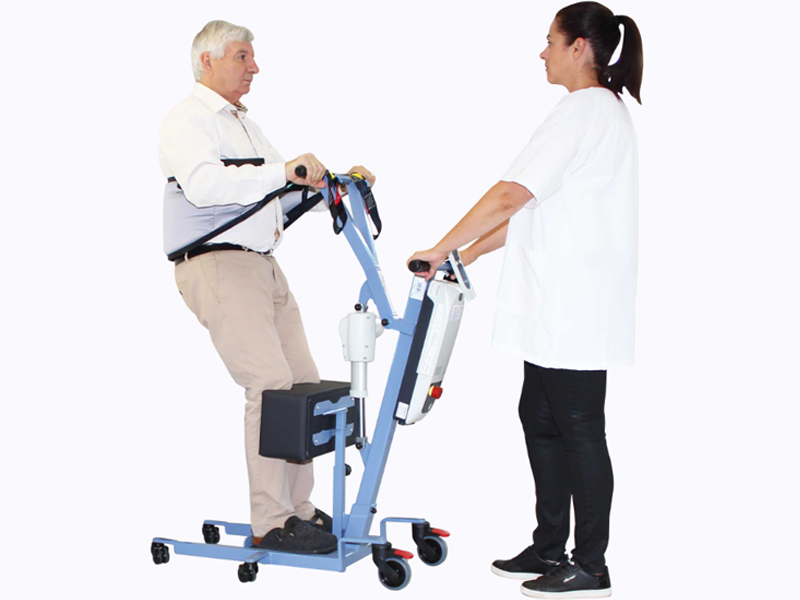 Grúa domiciliaria de bipedestación WAY UP BLUE