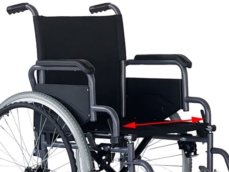 Silla de ruedas plegable de acero APOLO 3