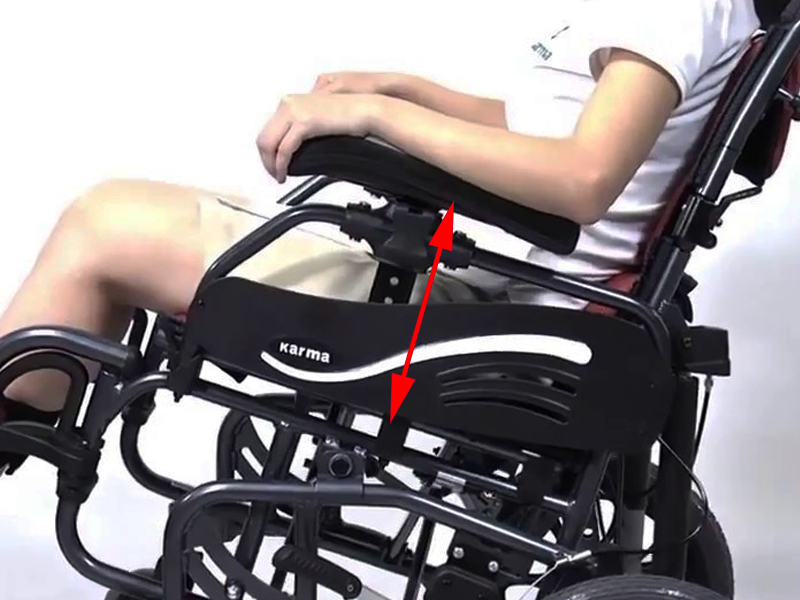 Silla de ruedas basculante de aluminio plegable VIP