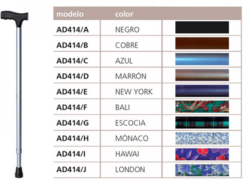 Bastones aluminio FASHION