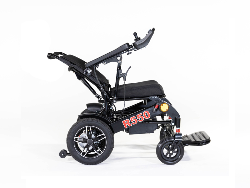 Silla de ruedas eléctrica plegable R550 (Respaldo reclinable)