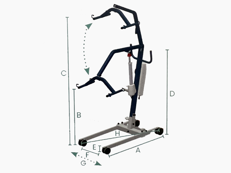 Grúa de elevación y traslado FLY STANDARD