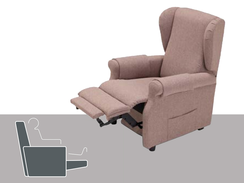 Sillón elevador VANITY con 2 motores. Reposabrazos extraíbles