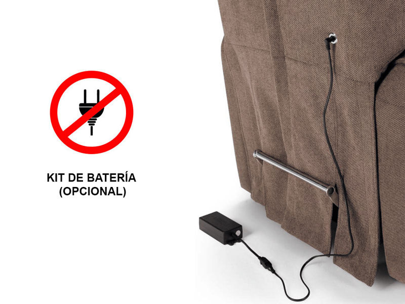 Sillón elevador VANITY con 2 motores. Reposabrazos extraíbles