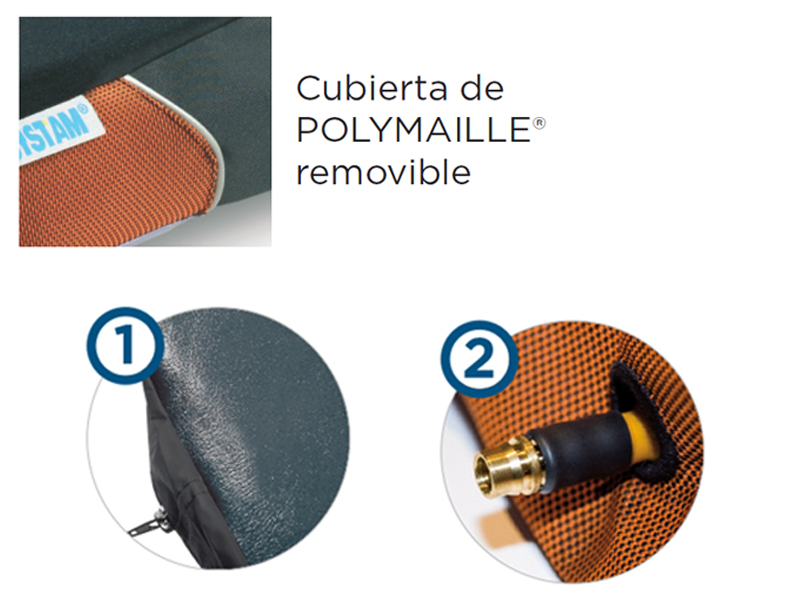 Cojín antiescaras de aire con 2 válvulas POLYAIR