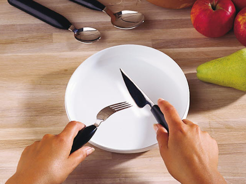 Cubiertos mango grueso