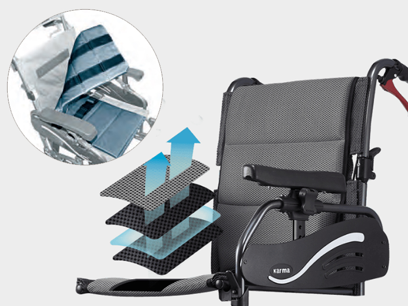 Silla de ruedas basculante de aluminio plegable VIP