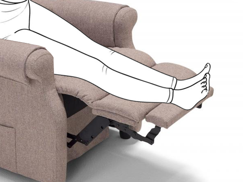 Sillón elevador VANITY con 2 motores. Reposabrazos extraíbles