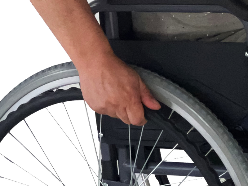 Silla de ruedas plegable de acero APOLO 3