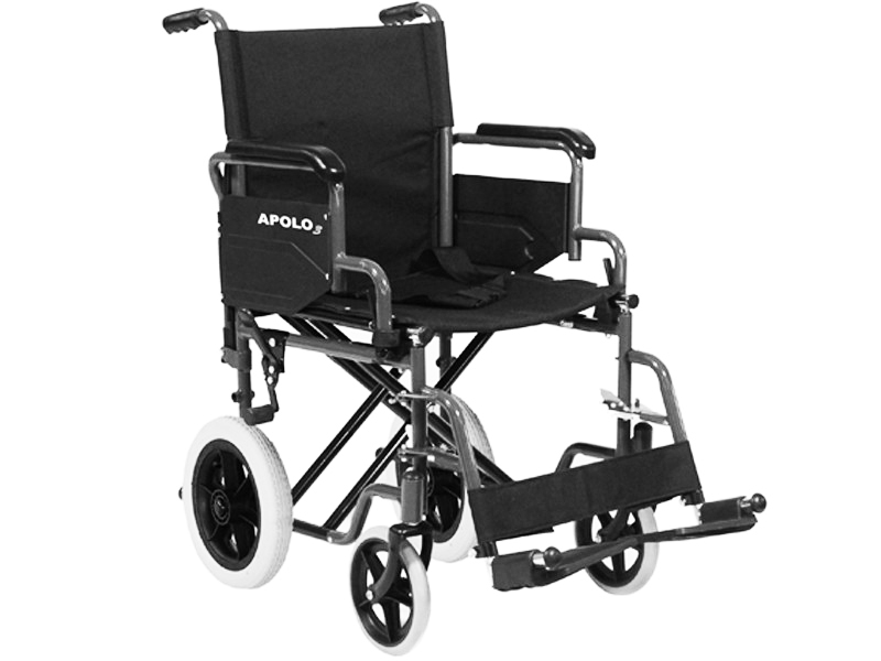 Silla de ruedas plegable de acero APOLO 3