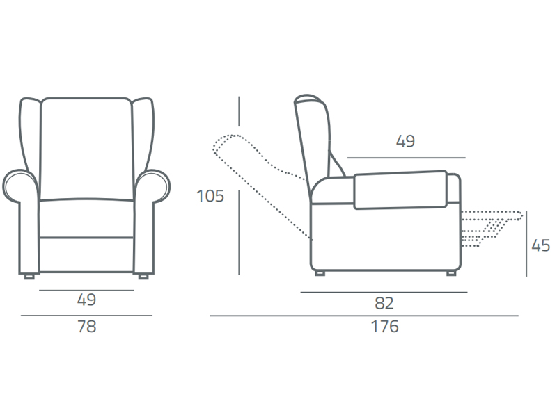 Sillón elevador VANITY con 2 motores. Reposabrazos extraíbles